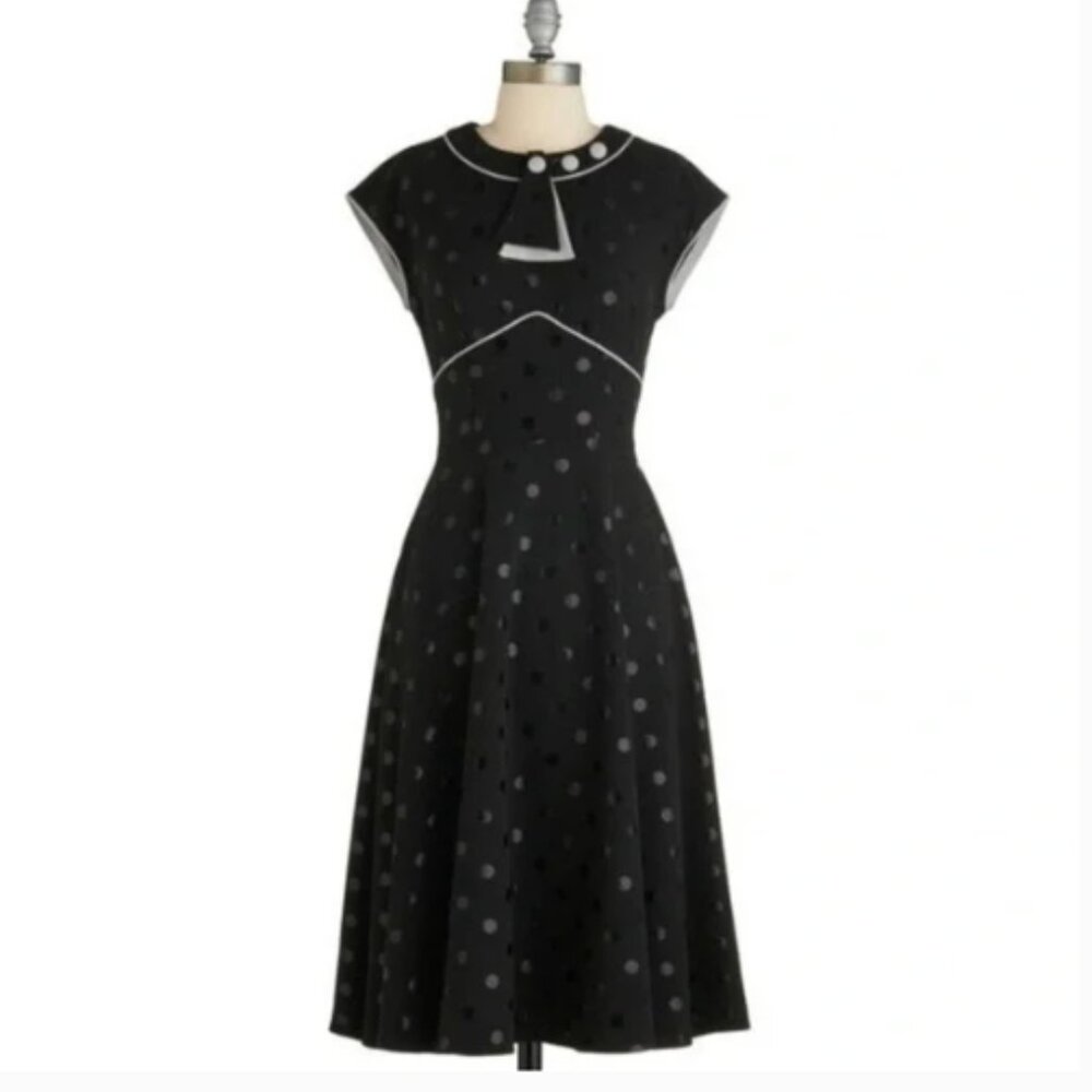 Stop Staring Bombshell Polka Dot Retro Dress
